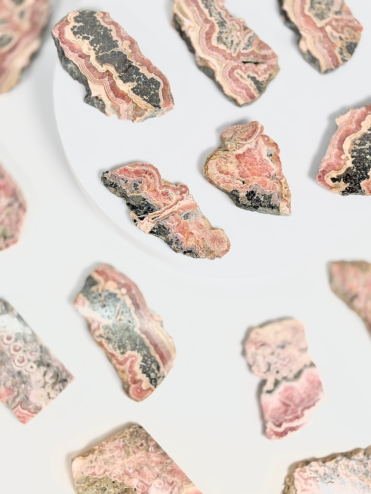 Natural Rhodochrosite Crystal Small Slice