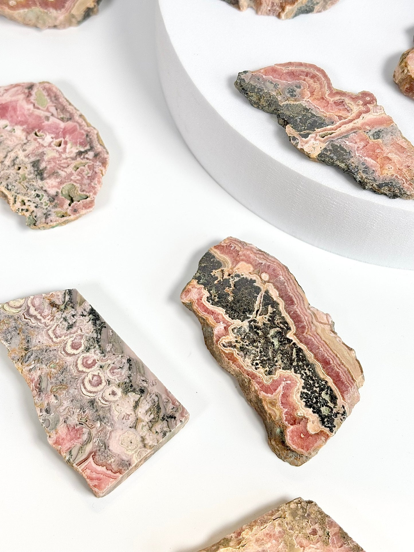 Natural Rhodochrosite Crystal Small Slice