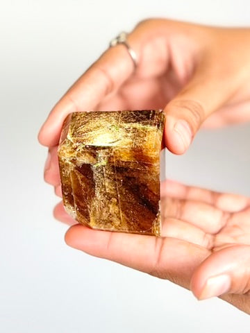 Dark Honey / Amber Calcite Free Form