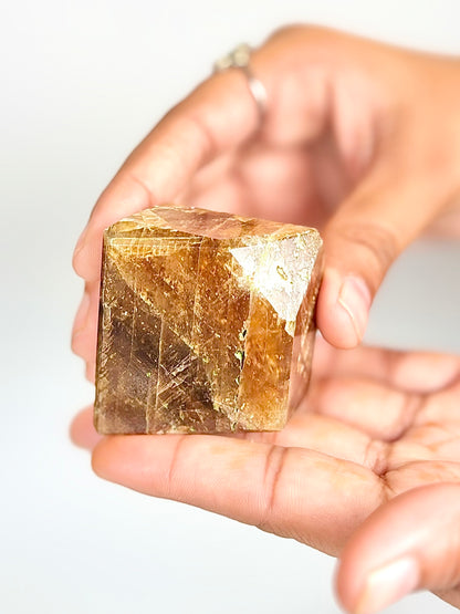 Dark Honey / Amber Calcite Free Form