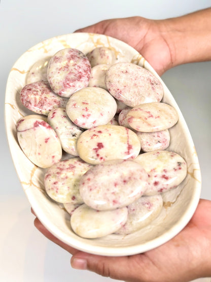 Cinnabrite Palm Stone