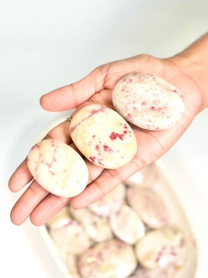 Cinnabrite Palm Stone