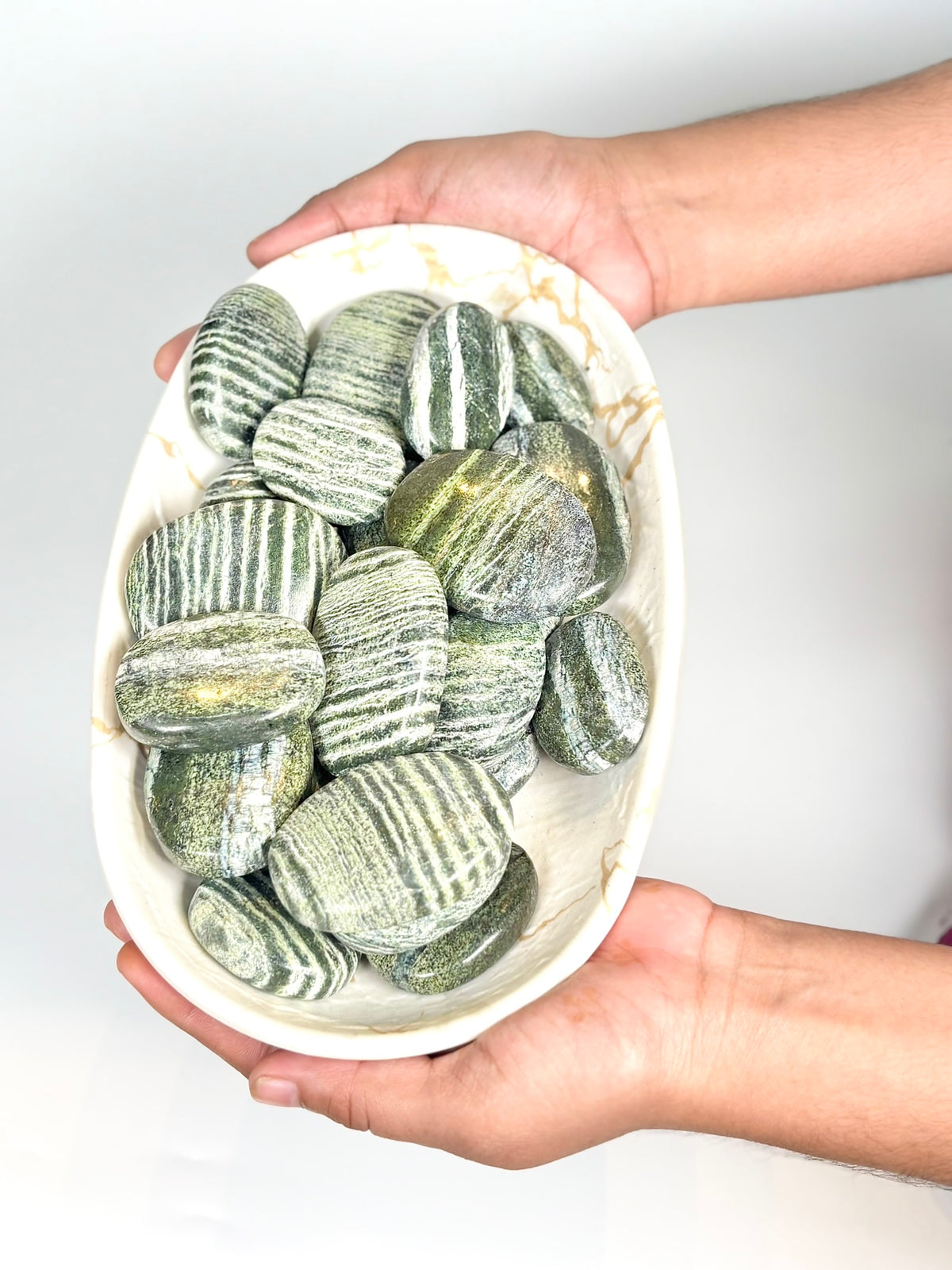 Green Zebra Palm Stone