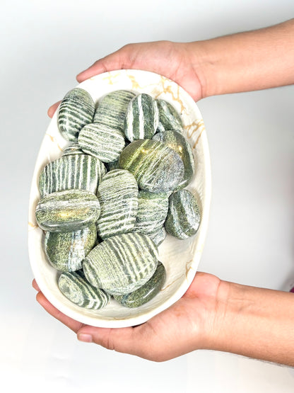 Green Zebra Palm Stone