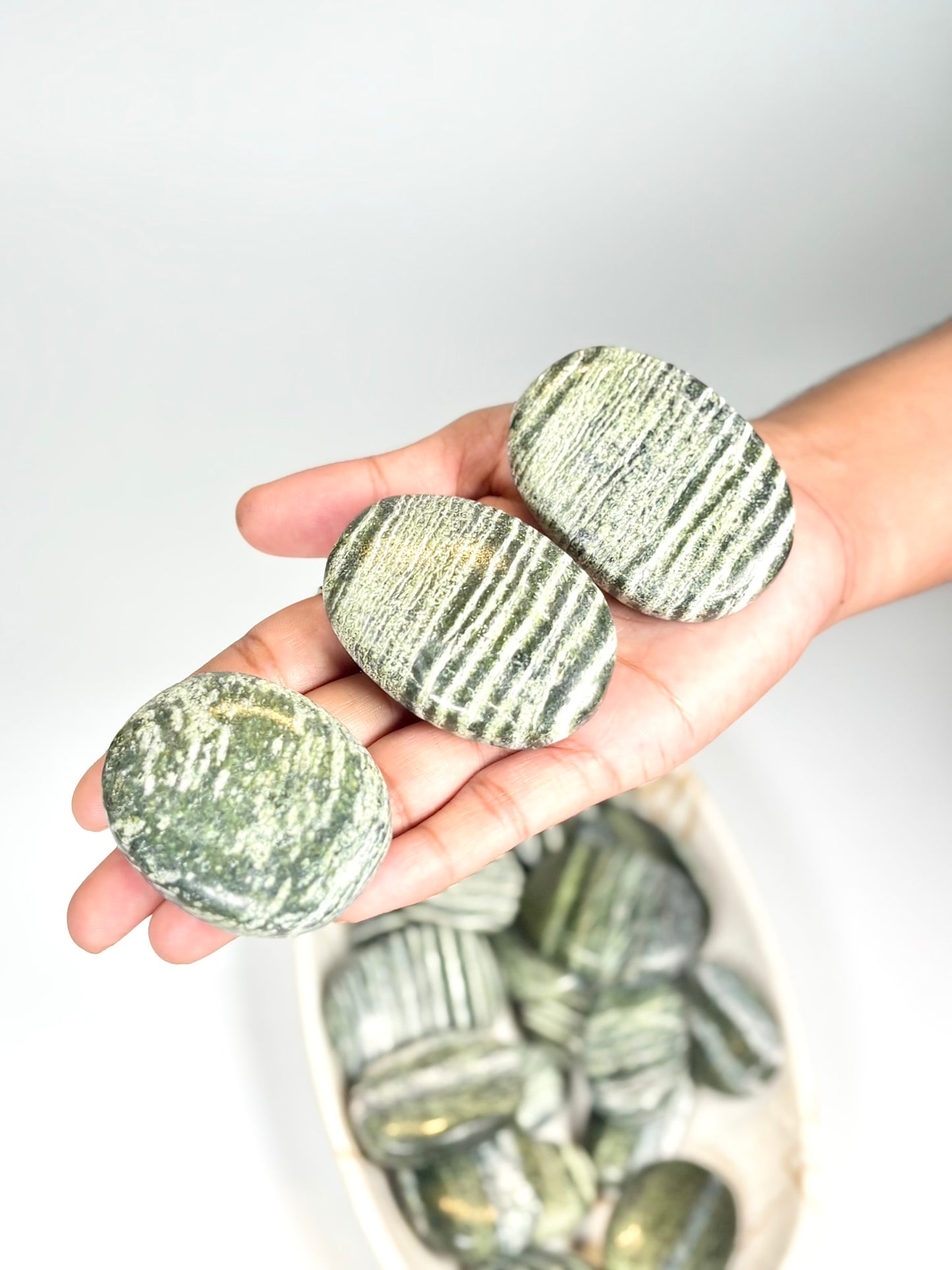 Green Zebra Palm Stone