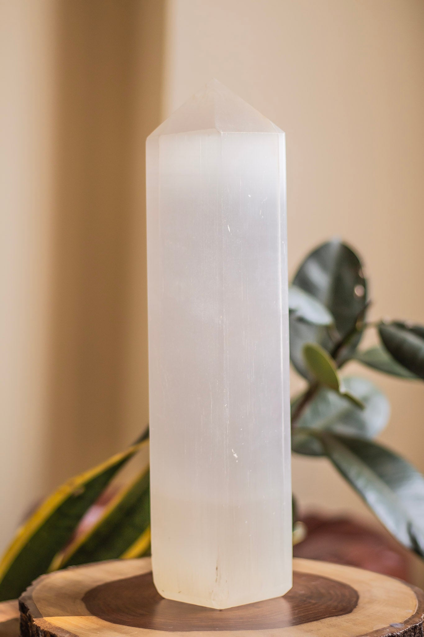 Selenite XXL Tower (Satin Spar Selenite) | Stone for Spiritual work & Cleansing - 4 Kg