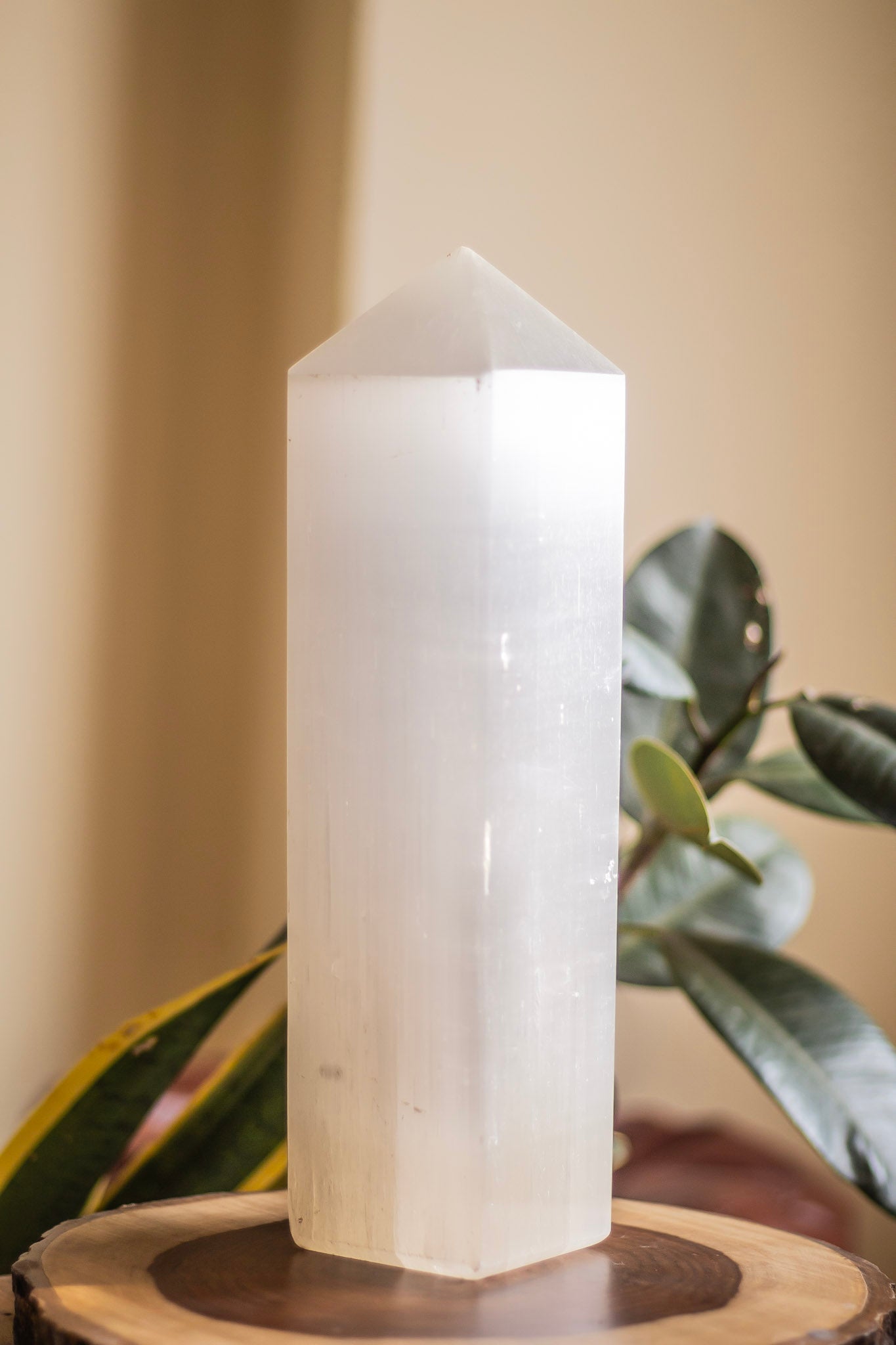 Selenite XXL Tower (Satin Spar Selenite) | Stone for Spiritual work & Cleansing - 3.8 Kg