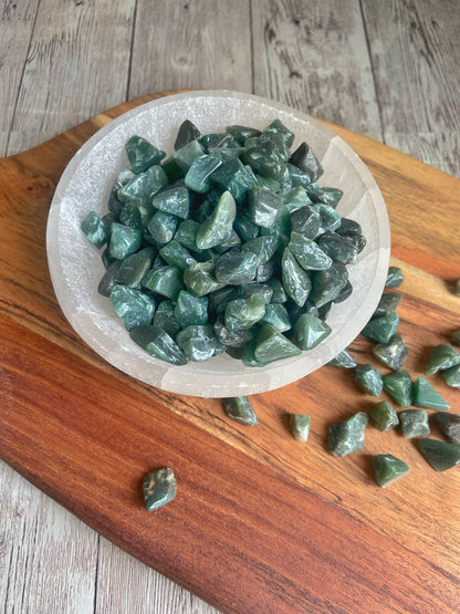 Green Jade Chips - 50 Gm Crystal & Stones