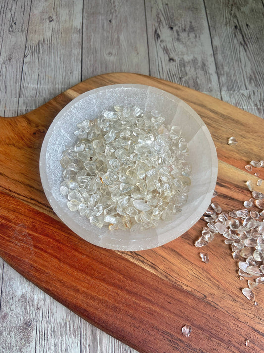 Clear Quartz Chips - 50 Gm Crystal & Stones