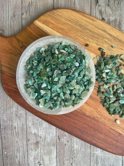 Green Aventurine Chips - 50 Gm Crystal & Stones