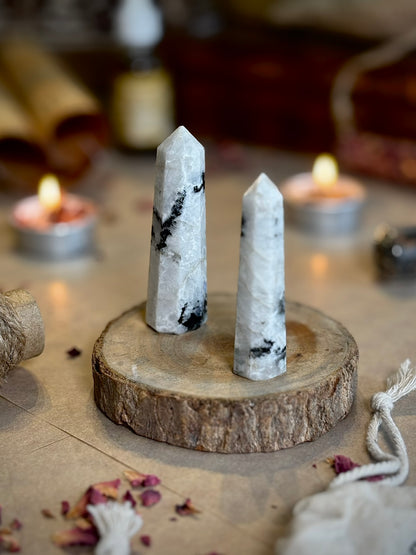 Mini Rainbow Moonstone Tower