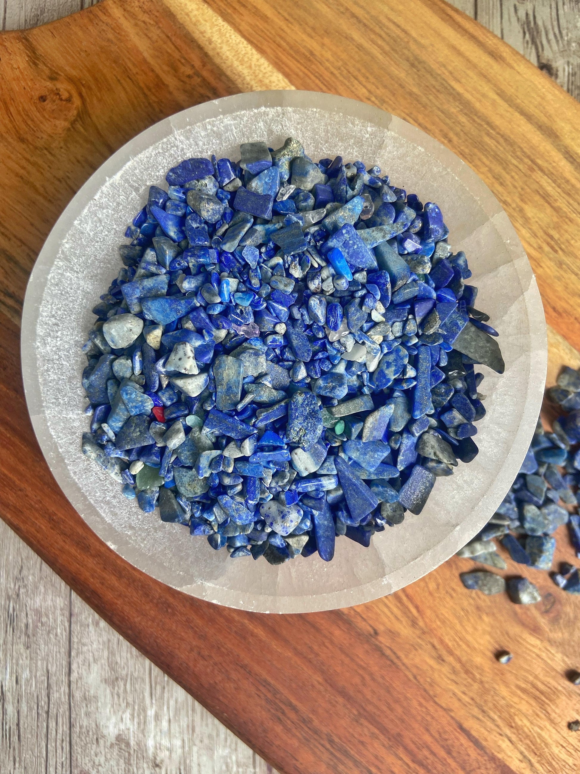Lapis Lazuli Chips - 50 Gm Crystal & Stones