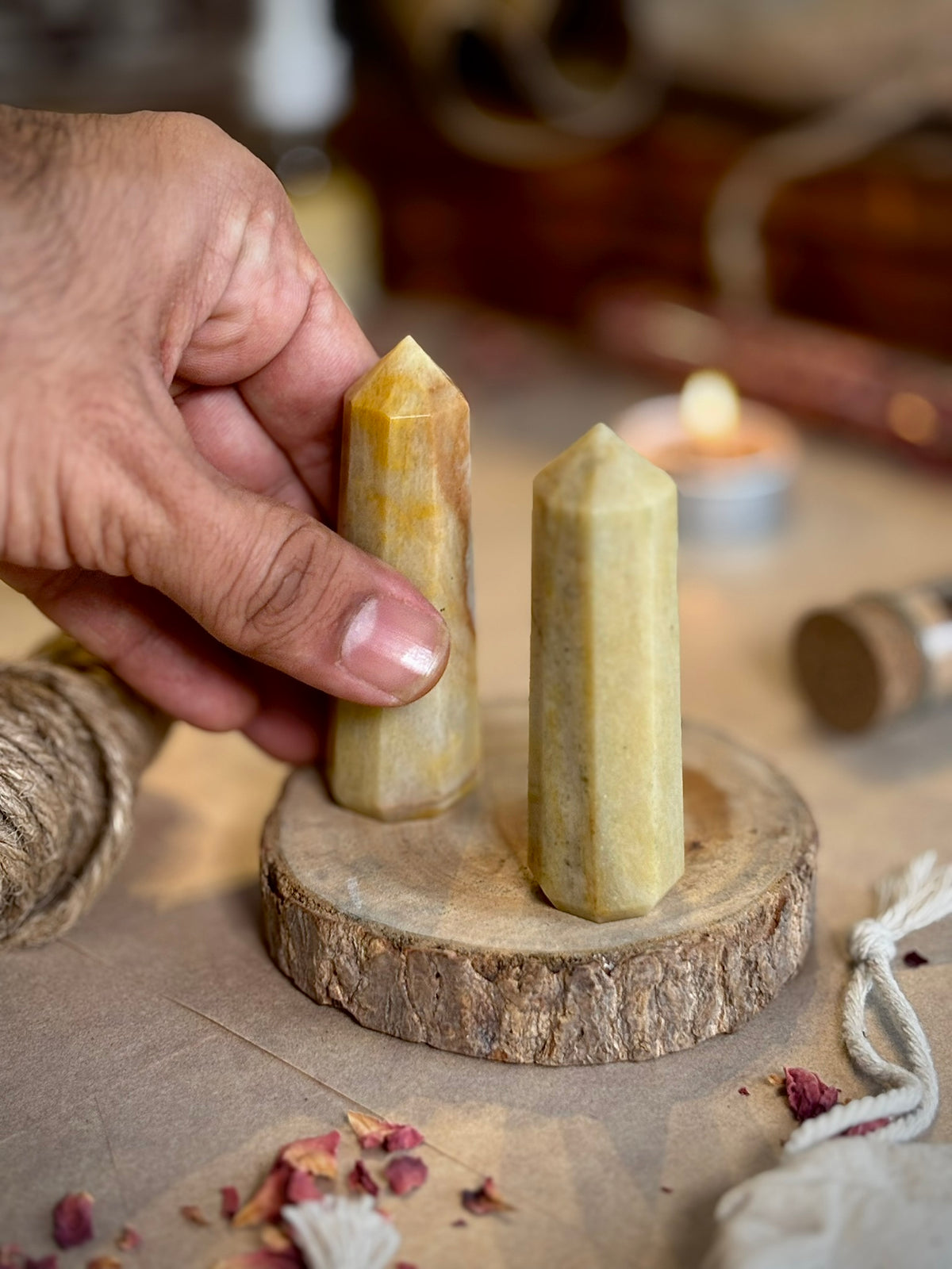 Mini Yellow Aventurine Tower