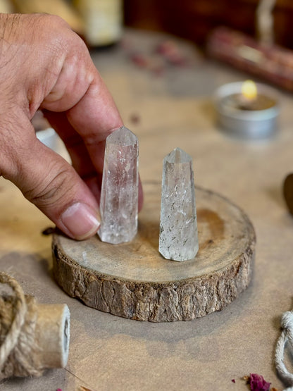Mini Clear Quartz Tower