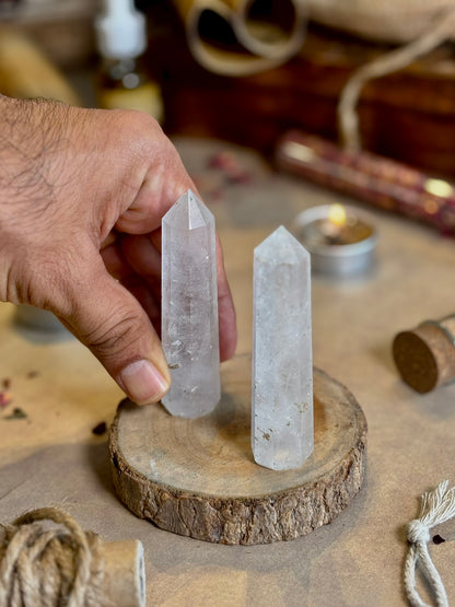 Mini Clear Quartz Tower