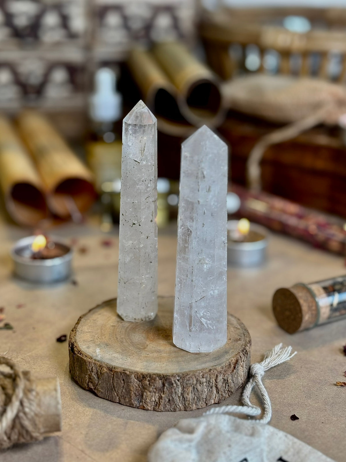 Mini Clear Quartz Tower