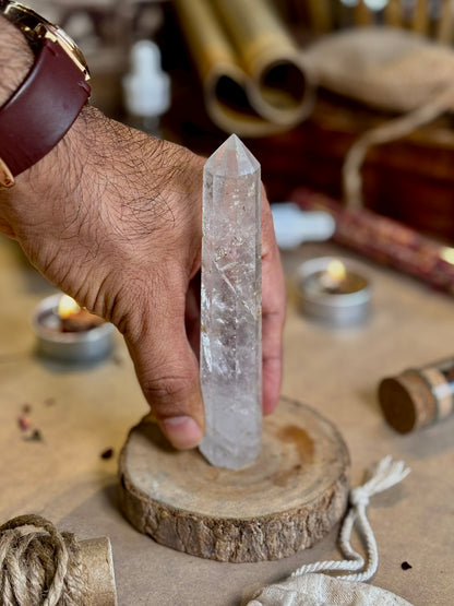 Mini Clear Quartz Tower