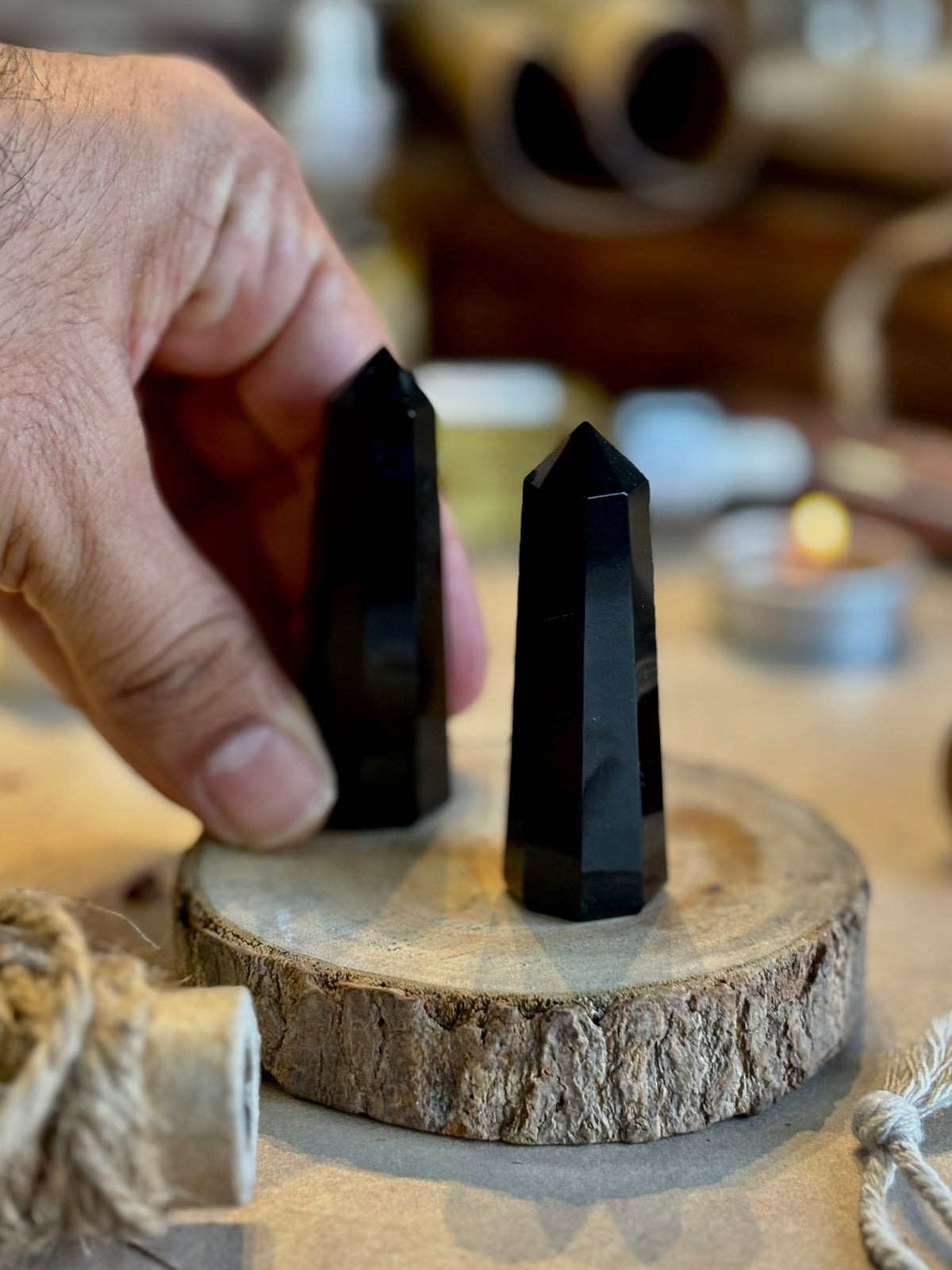 Mini Black Obsidian Tower
