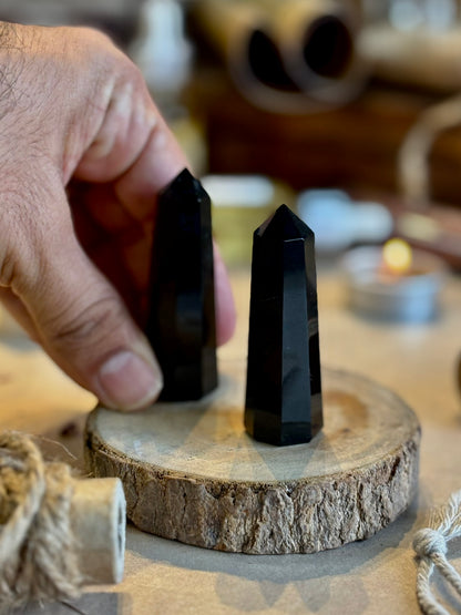 Mini Black Obsidian Tower