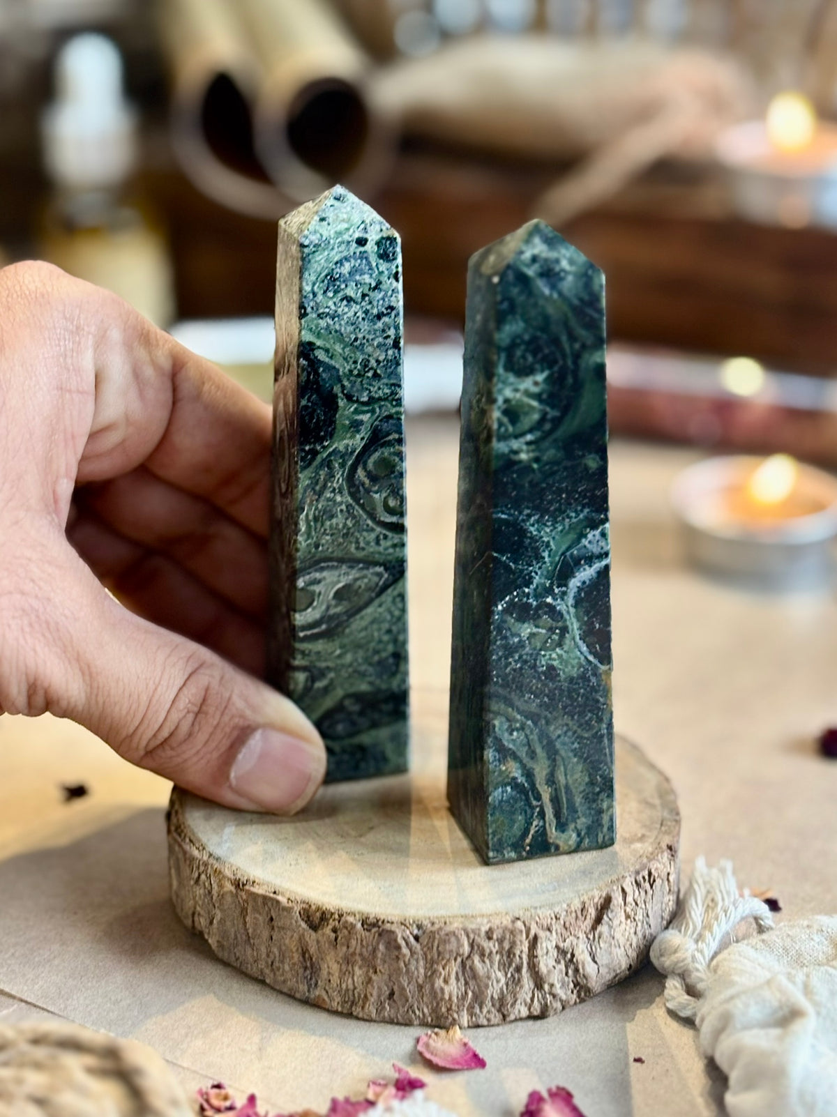 Mini Kambaba Jasper Tower