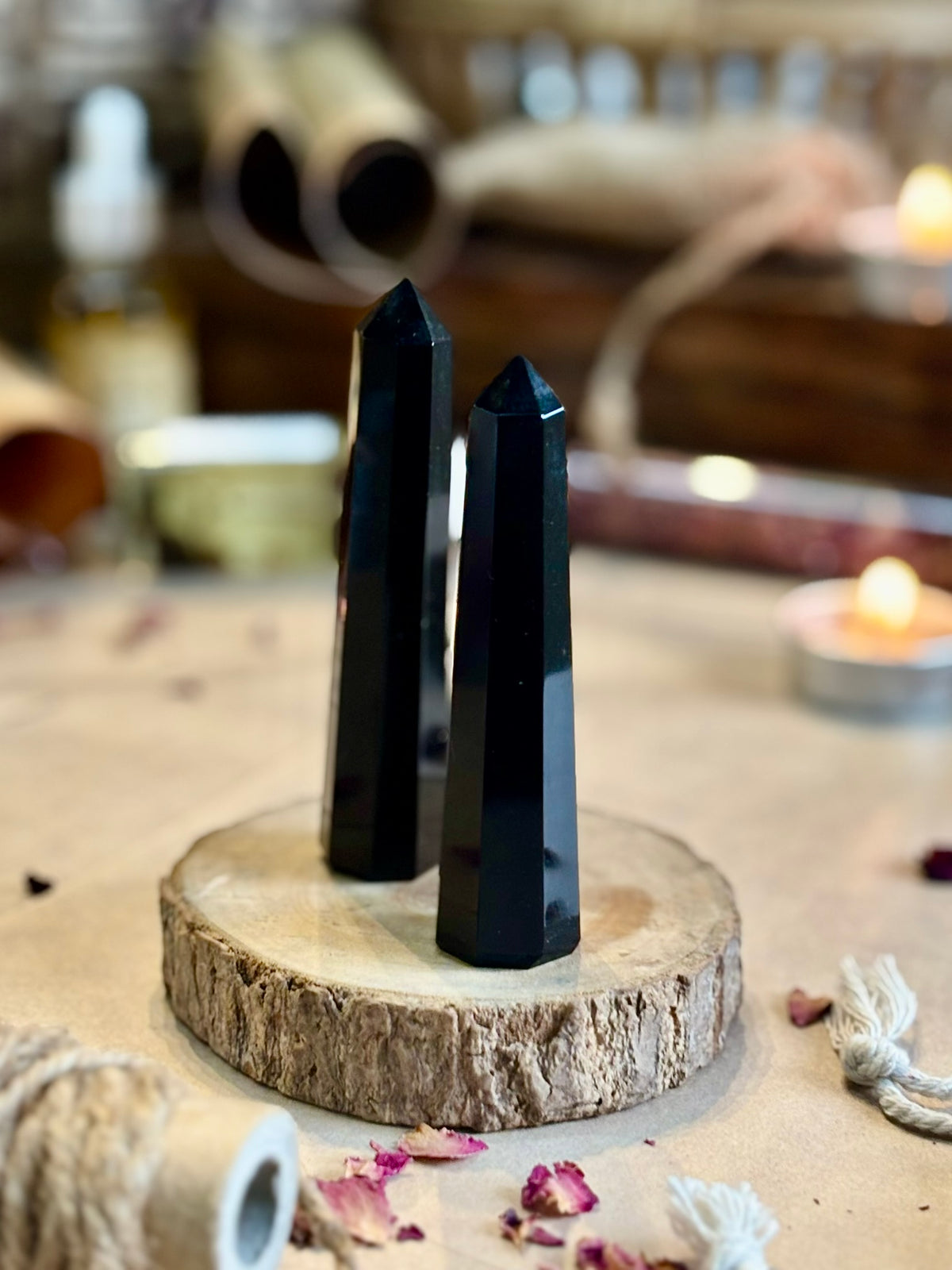 Mini Black Obsidian Tower