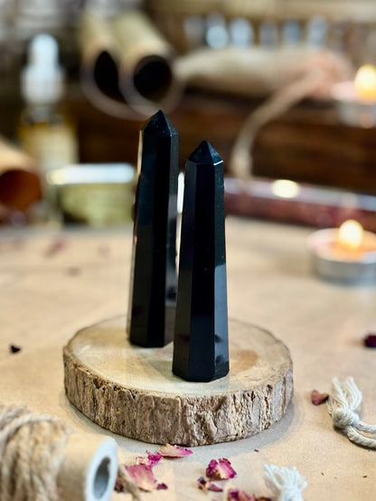 Mini Black Obsidian Tower