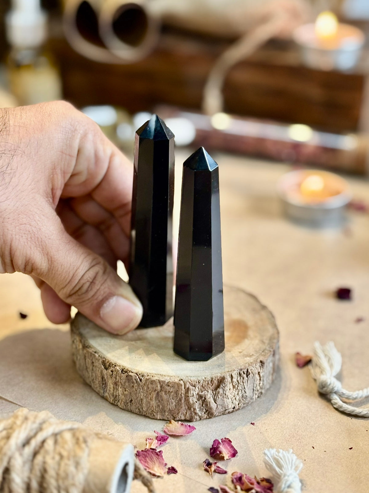 Mini Black Obsidian Tower