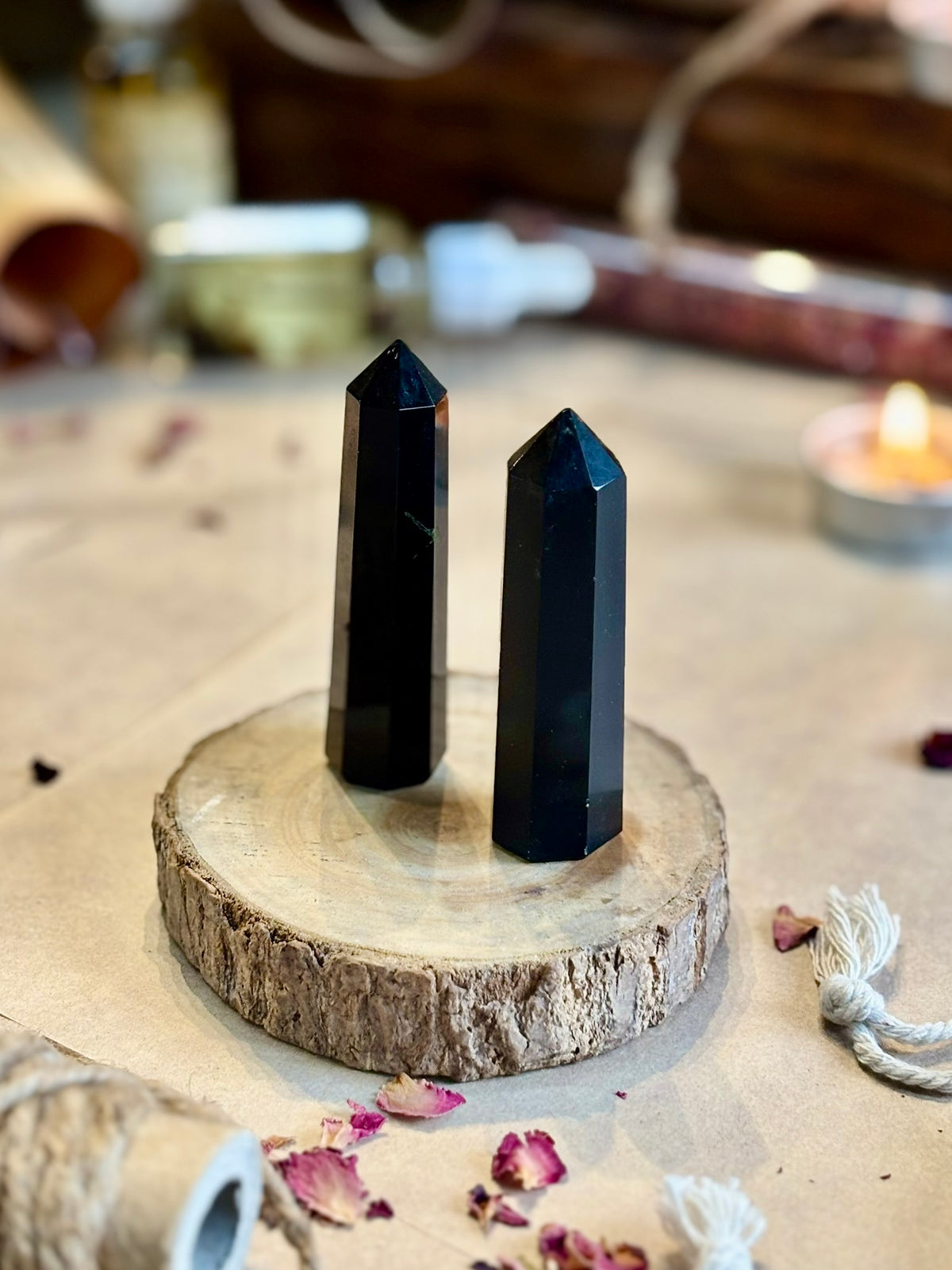 Mini Black Obsidian Tower