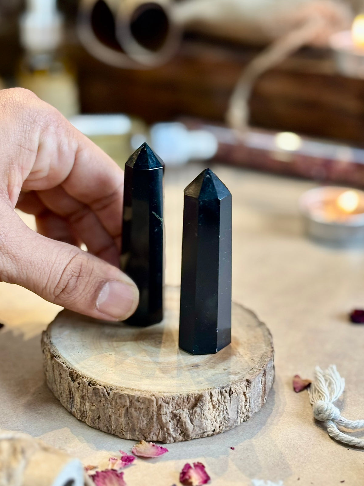Mini Black Obsidian Tower