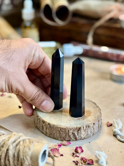 Mini Black Obsidian Tower