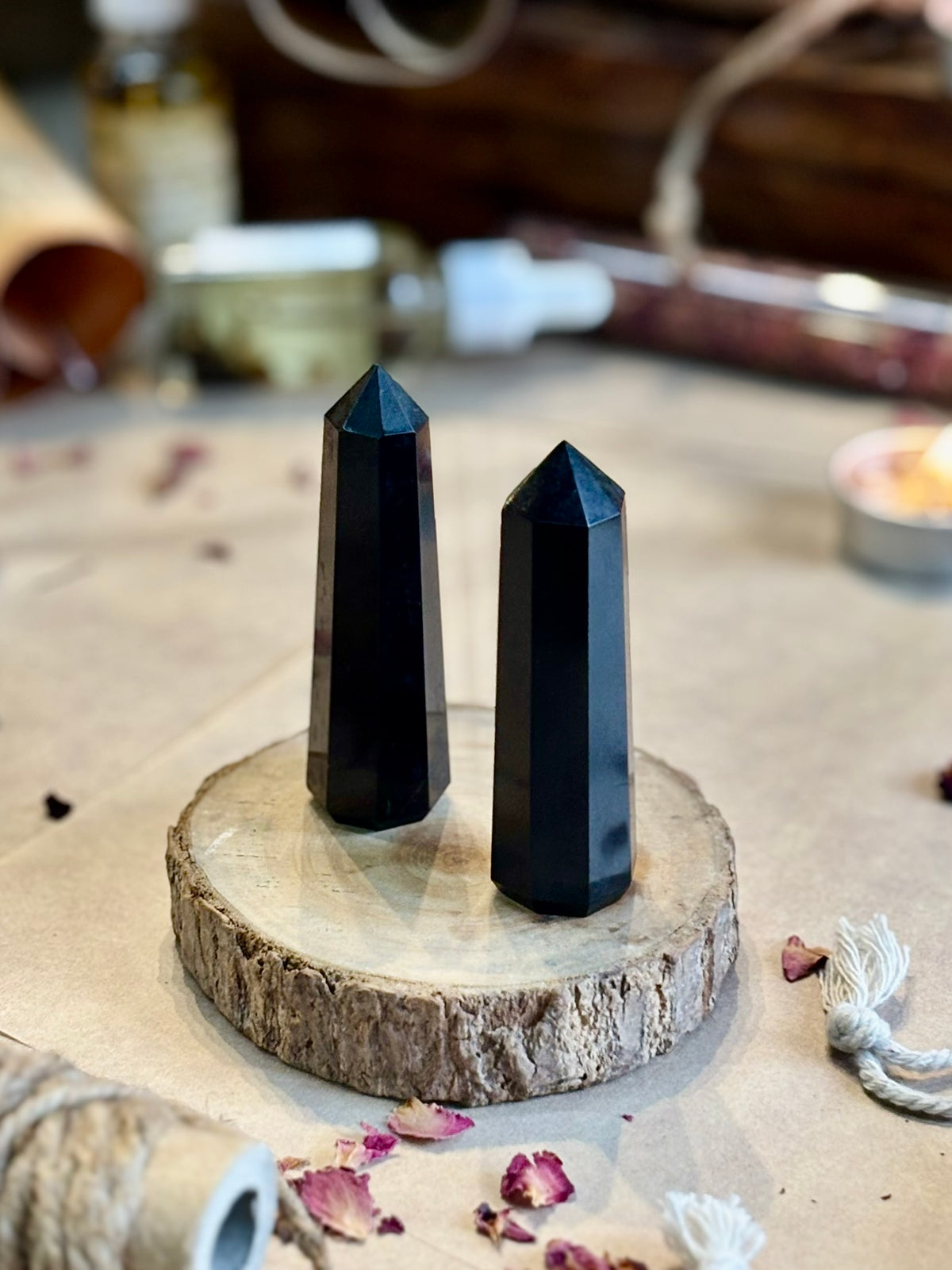 Mini Black Obsidian Tower