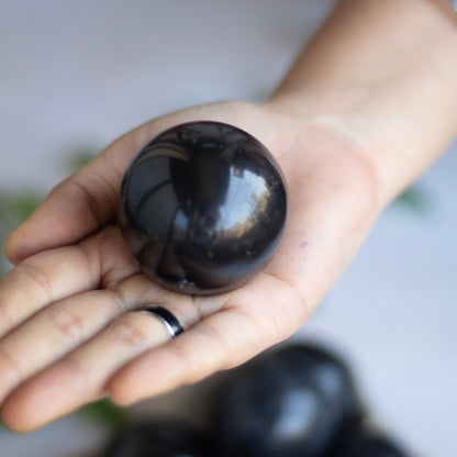 Black Tourmaline Spheres | Stone of Protection