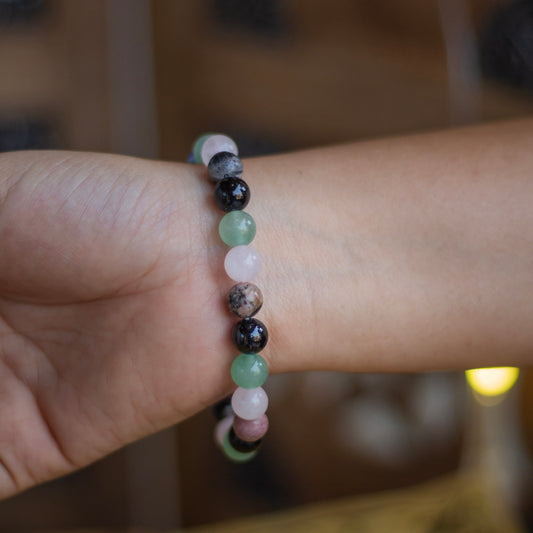 Healing & Protection Bracelet | Works on Heart Chakra, Promotes Love & Self Love