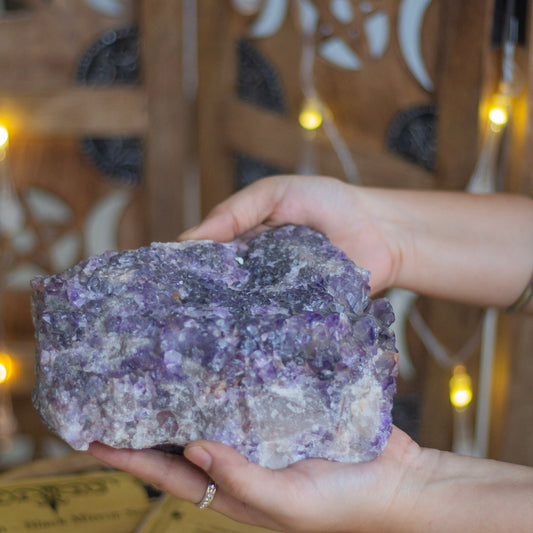 Amethyst Raw Form Huge Cluster 2.2 Kg | Helps activating Third Eye & Psychic abilities