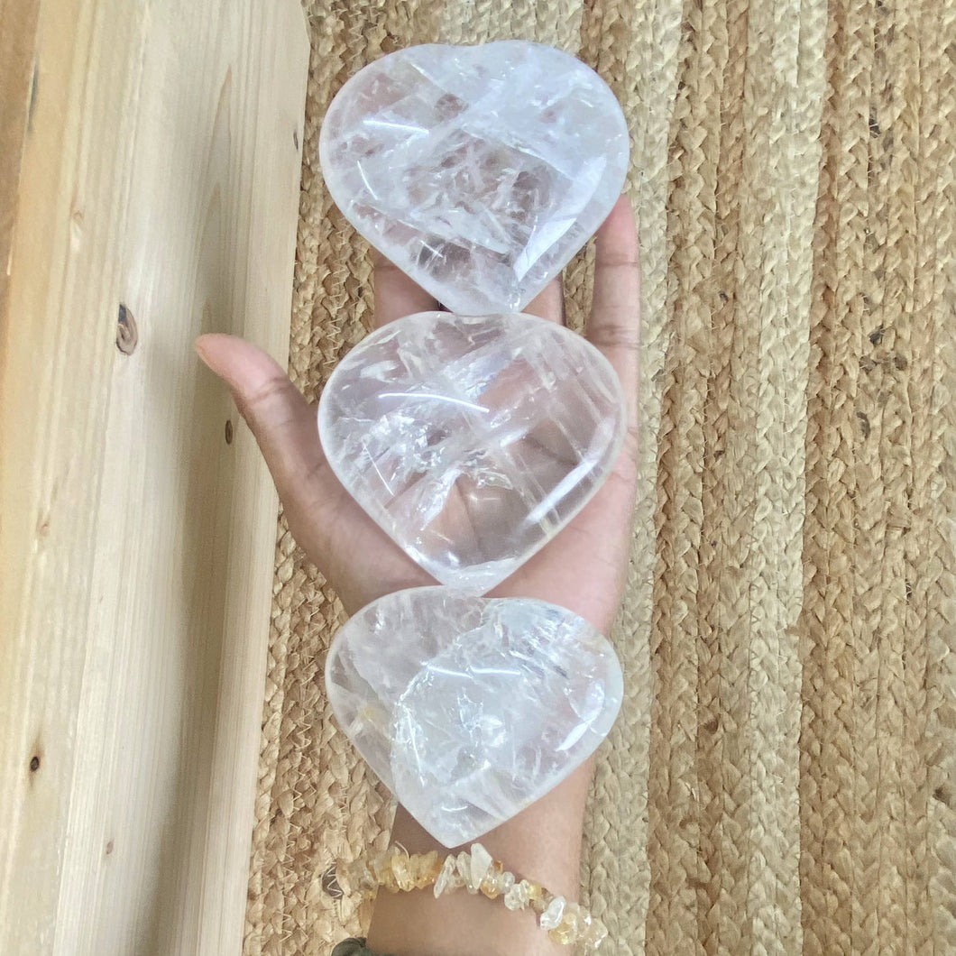 Clear Quartz XL Heart | | Master Healing Crystal