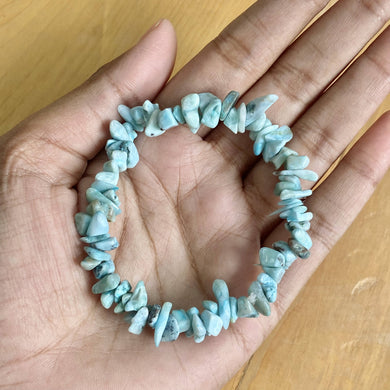 Larimar Chips Bracelet | Inner wisdom & Outer manifestation