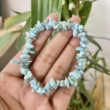Load image into Gallery viewer, Larimar Chips Bracelet | Inner wisdom &amp; Outer manifestation