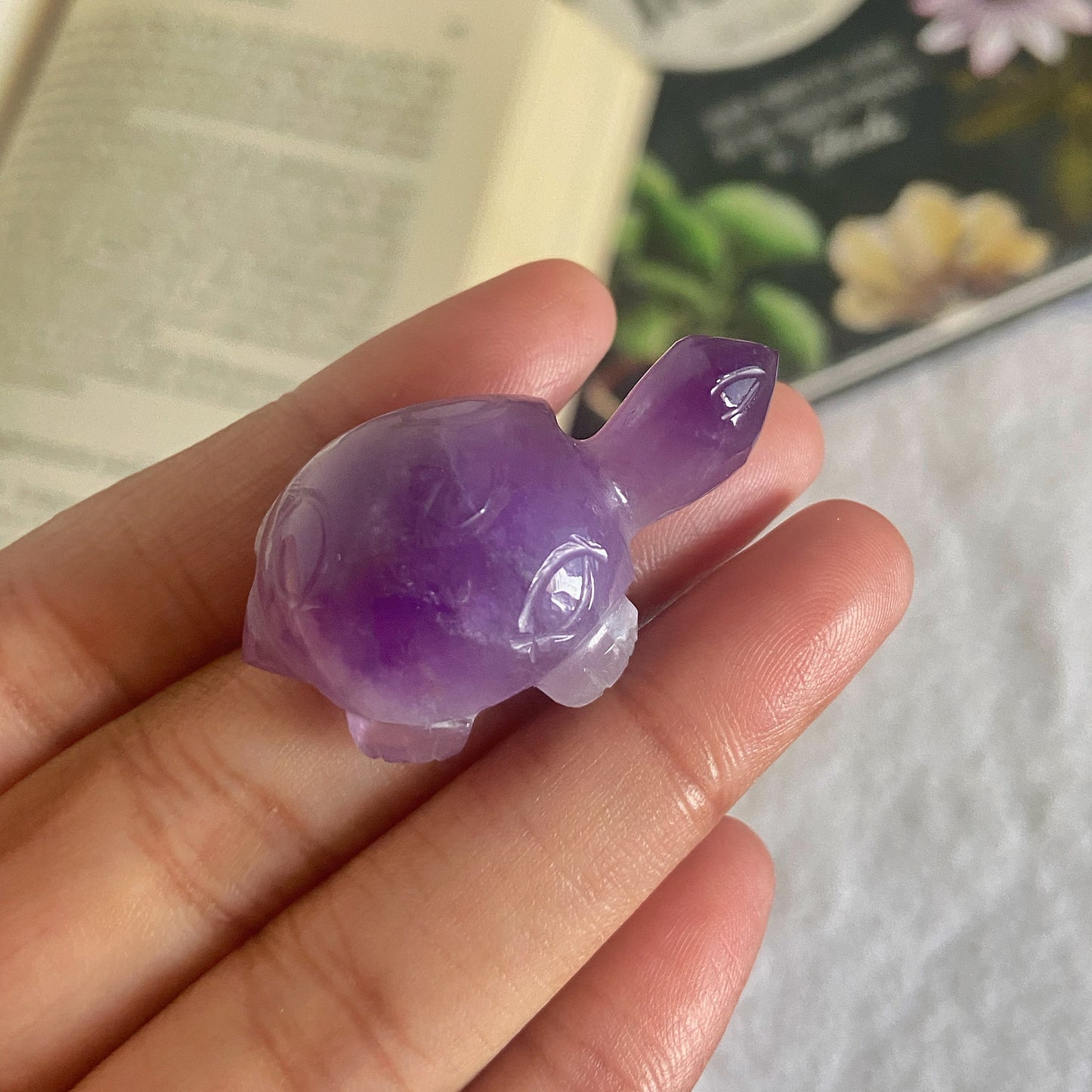 Amethyst Turtle Carving | | Helps activating Third Eye & Psychic abilities