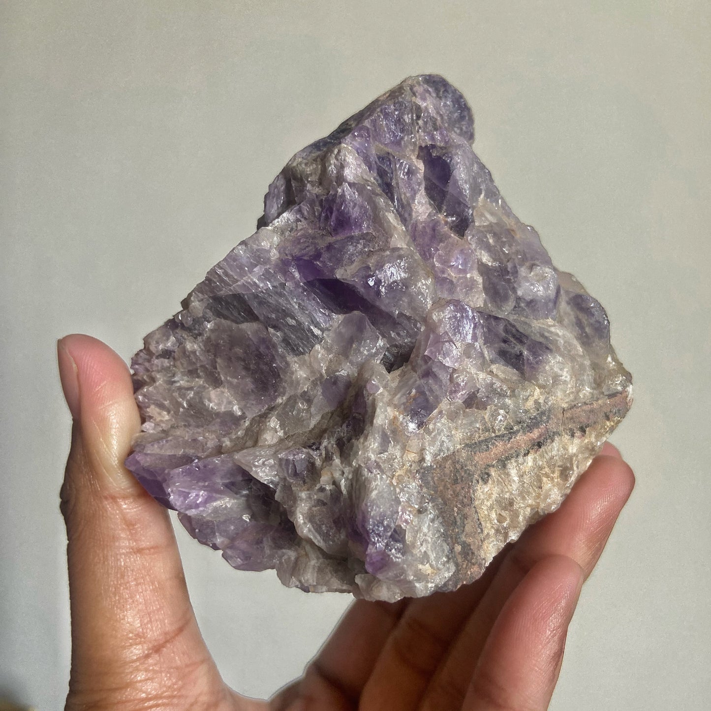 Amethyst Raw Stone - 380 Gm | Helps activating Third Eye & Psychic abilities