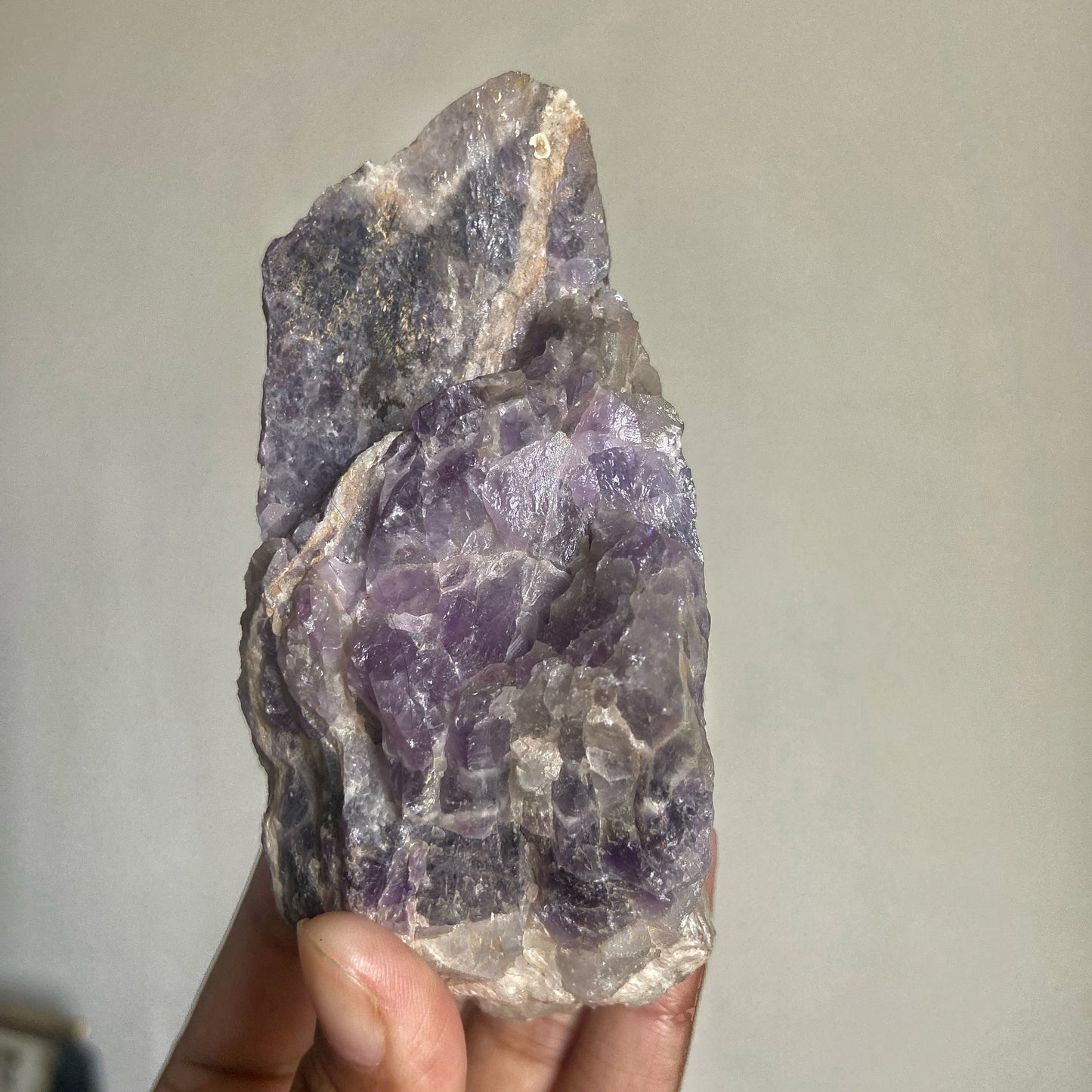 Amethyst Raw Stone - 290 Gm | Helps activating Third Eye & Psychic abilities