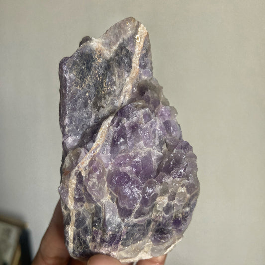 Amethyst Raw Stone - 290 Gm | Helps activating Third Eye & Psychic abilities