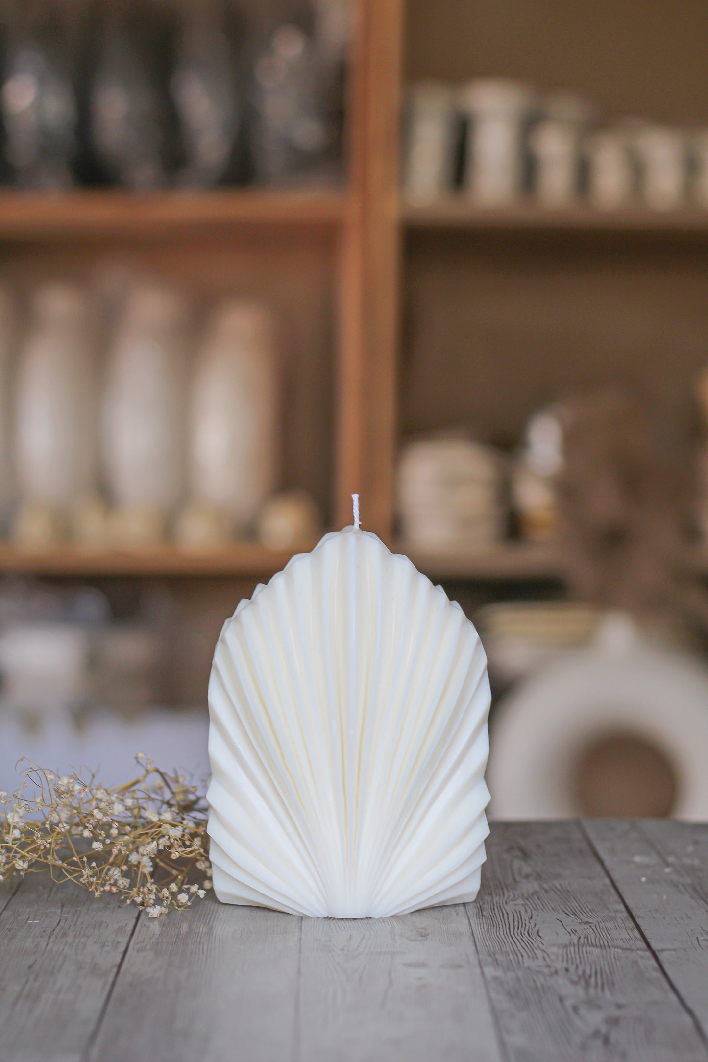 Palm leaf Shape Candle Large