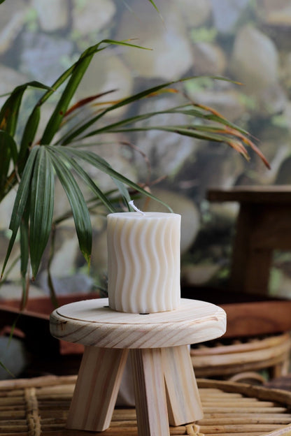 Irregula Pillar Soy Candle Set Of 3