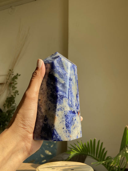Sodalite Point Free Form - 1290 Gm Crystal & Stones