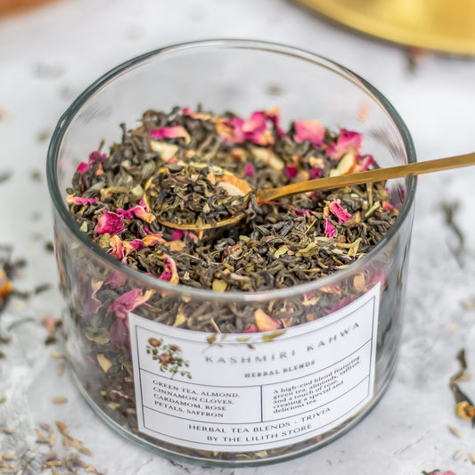 Kashmiri Kahwa Herbal Flavoured Herbal Tea blend - 100 Gm | Love, Compassion & emotional Balance