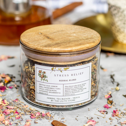 Stress Relief Herbal Tea Blend - 100 Gm | Clarity, Relaxation & Spiritual Connection