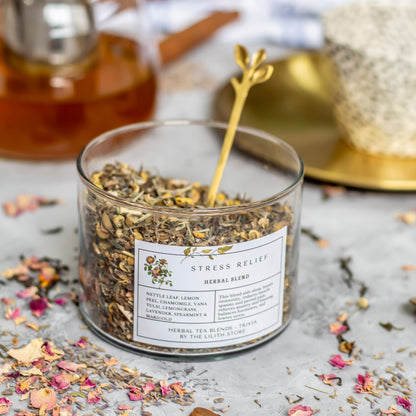 Stress Relief Herbal Tea Blend - 100 Gm | Clarity, Relaxation & Spiritual Connection