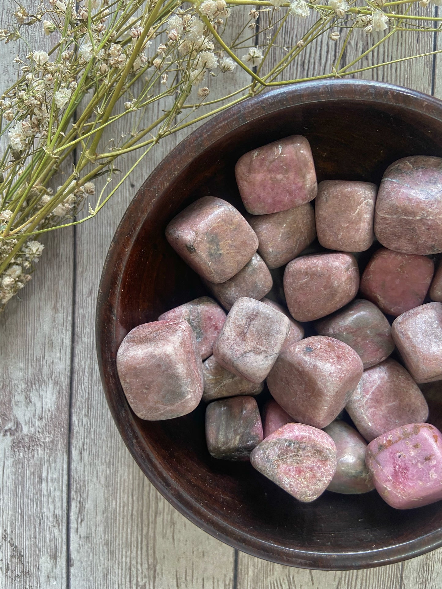 Rhodonite Tumble | Generosity & Life Purpose Crystal Stones