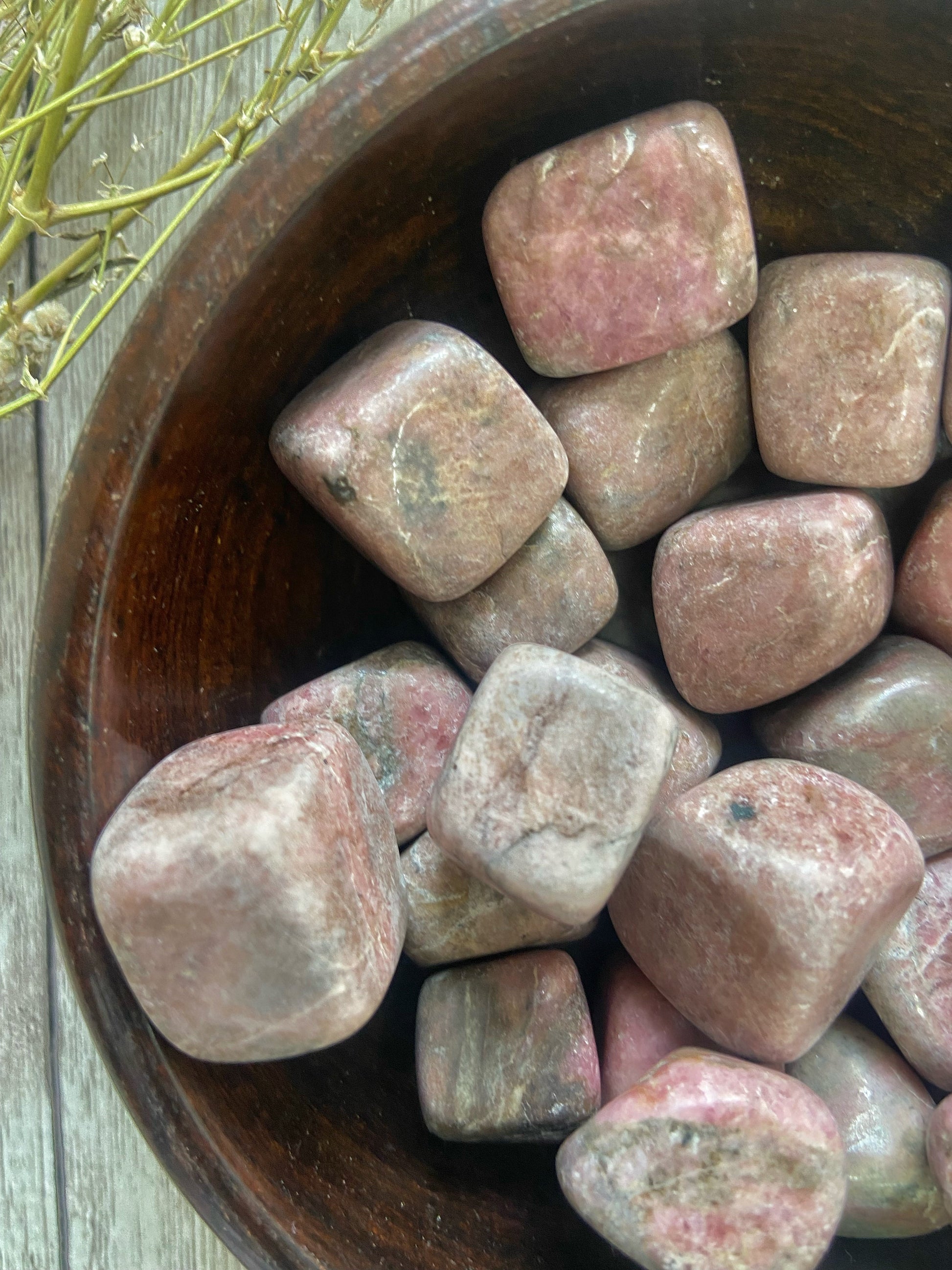 Rhodonite Tumble | Generosity & Life Purpose Crystal Stones