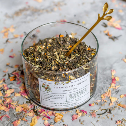 Potpourri Green Flavoured Tea Blend - 100 Gm | Well-being & Spiritual Growth